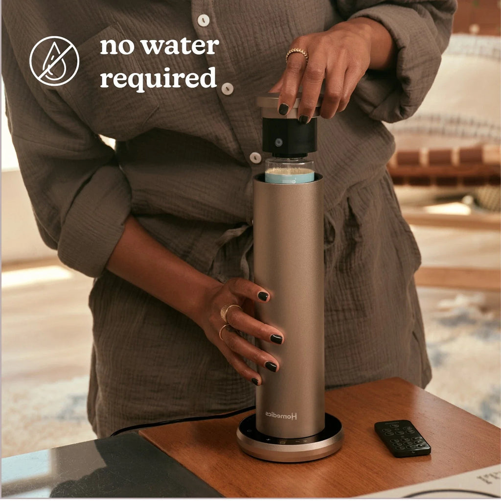 Homedics SereneScent Waterless Fragrance Diffuser ARMH‑970CA Champagne + Remote